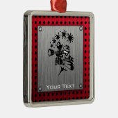 ブラシをかけられた金属の一見のペイントボール メタルオーナメント (右)