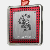 ブラシをかけられた金属の一見のペイントボール メタルオーナメント (左)