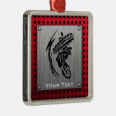 ブラシをかけられた金属の一見の土のバイク メタルオーナメント (右)