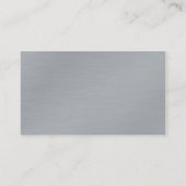 ブラシをかけられた金属の一見の専門の投票|政治家 名刺 (裏面)