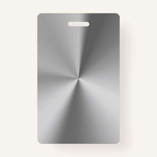 ブラシをかけられた金属の名前入りな名前 バッジ (裏面)