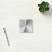 ブラシをかけられた金属の名前入りな名前 ポストイット (オフィス)