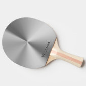 ブラシをかけられた金属の名前入りな名前 卓球ラケット (横)
