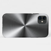 ブラシをかけられた金属の渦巻 Case-Mate iPhoneケース (裏面(横))