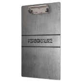 ブラシをかけられた金属の質 クリップボード (左)