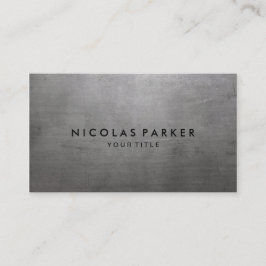 ブラシをかけられた金属の質 名刺