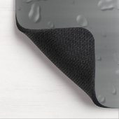 ブラシをかけられた金属のwaterdrops マウスパッド (コーナー)