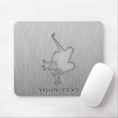 ブラシをかけられた金属一見のスケートボーディング マウスパッド (マウス)