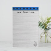 ブラシをかけられた金属一見のスケートボーディング 便箋 (スタンド正面)