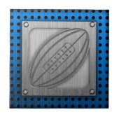 ブラシをかけられた金属一見のラグビー タイル (正面)