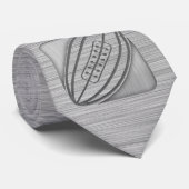 ブラシをかけられた金属一見のラグビー ネクタイ (ロール)