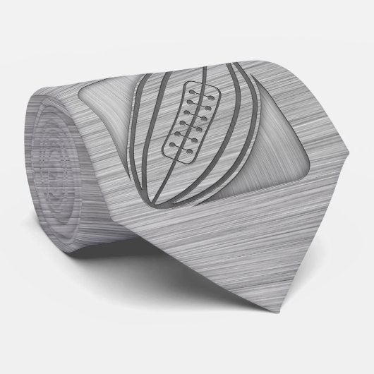 ブラシをかけられた金属一見のラグビー ネクタイ (ロール)