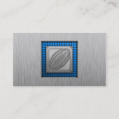 ブラシをかけられた金属一見のラグビー 名刺 (裏面)