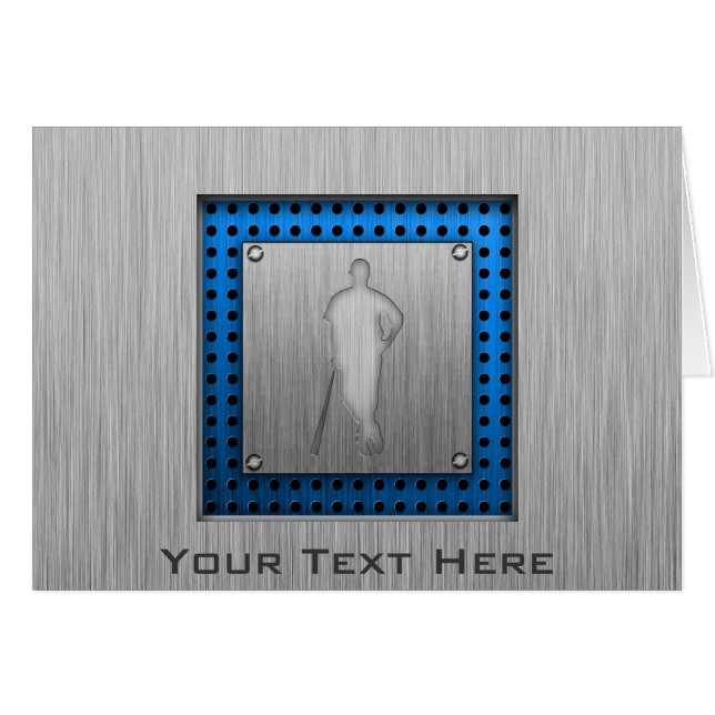 ブラシをかけられた金属一見の野球 (正面横)