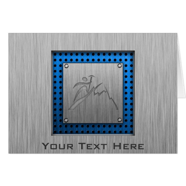 ブラシをかけられた金属一見山の登山 (正面横)