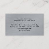 ブラシをかけられた金属米国の旗|の愛国心が強い軍隊 名刺 (正面)