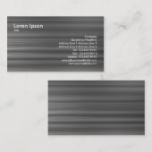 ブラシをかけられた金属 名刺 (正面/裏面)