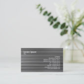 ブラシをかけられた金属 名刺 (スタンド正面)