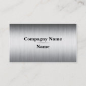 ブラシをかけられた金属 名刺 (裏面)