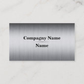 ブラシをかけられた金属 名刺 (裏面)