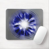 ブラシをかけられた銀製の虫食い穴2 マウスパッド (マウス)