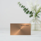 ブラシをかけられた銅 名刺 (スタンド正面)