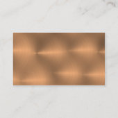 ブラシをかけられた銅 名刺 (裏面)