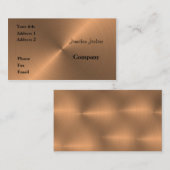 ブラシをかけられた銅 名刺 (正面/裏面)