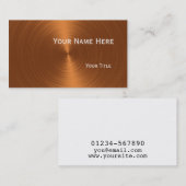 ブラシをかけられた銅#1A 名刺 (正面/裏面)