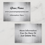 ブラシをかけられた鋼鉄金属の名刺 名刺 (正面/裏面)