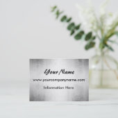 ブラシをかけられた鋼鉄金属の名刺 名刺 (スタンド正面)