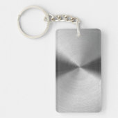 ブラシをかけられた鋼鉄 キーホルダー (正面)