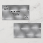 ブラシをかけられた鋼鉄 名刺 (正面/裏面)