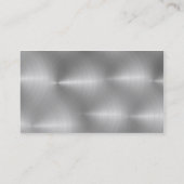 ブラシをかけられた鋼鉄 名刺 (裏面)