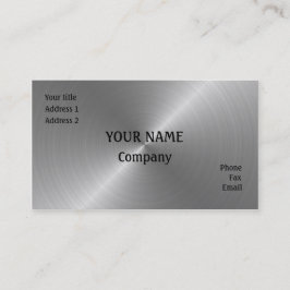 ブラシをかけられた鋼鉄 名刺