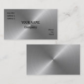 ブラシをかけられた鋼鉄 名刺 (正面/裏面)