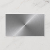 ブラシをかけられた鋼鉄 名刺 (裏面)