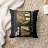 ブラシをかけられたpolyBlakのヴィンテージの装飾用クッション クッション (ブランケット)