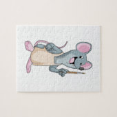 ブラシを使用したペイ絵を描ントとしてマウス ジグソーパズル (横)