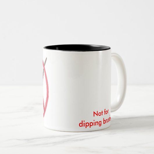 ブラシを浸すためのこのマグない ツートーンマグカップ (正面右)