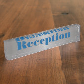 ブラシアルミルック机用ネームプレート デスクネームプレート (側面)