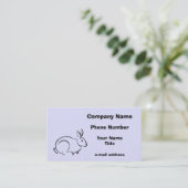 ブラシアートウサギ 名刺 (スタンド正面)