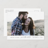 ブラシエッジ日付ポストカードを保存 案内ポストカード (正面/裏面)