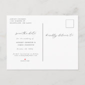 ブラシエッジ日付ポストカードを保存 案内ポストカード (裏面)