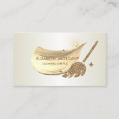 ブラシエレガントストロークグリッター箒 名刺 (正面)