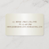 ブラシエレガントストロークグリッター電気掃除機 名刺 (裏面)