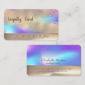 ブラシエレガントストロークホログラフィックロイヤリティカード ロイヤリティカード