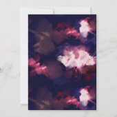 ブラシエレガントストロ結婚ークのディナーカード 招待状 (裏面)