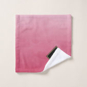 ブラシエレガントド付きピンクシンプル金ゴールドモノグラム バスタオルセット (ウォッシュタオル)