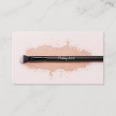 ブラシエレガント付きメイクアップアーティストの名刺 名刺 (正面)